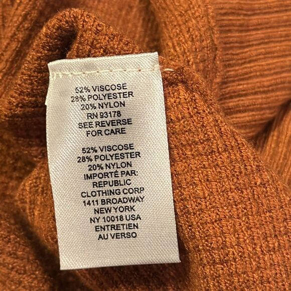 Tahari Burnt Orange Batwing Top Size XL - Picture 7 of 7